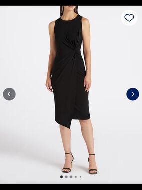 Nine Britton Abigail Brushed Knit Fitted Midi Dress